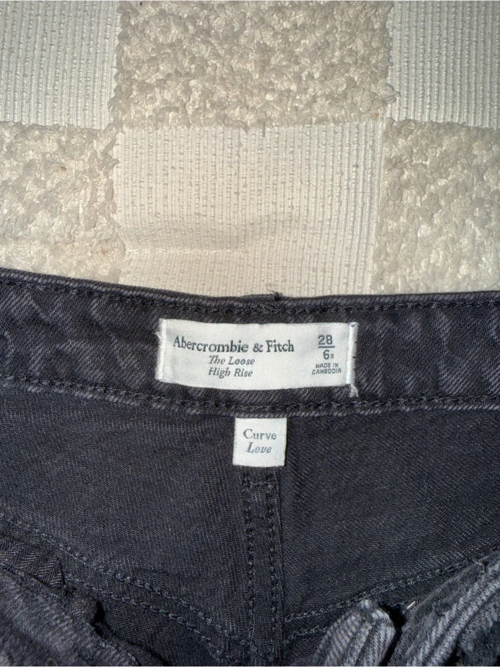 NWT Abercrombie‎ & Fitch The Loose High Rise 28 6R Curve Love